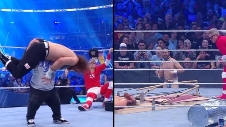 Jackass Stars Chris Pontius And Wee Man Gatecrash Johnny Knoxville's WrestleMania Match