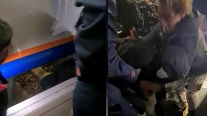 Man Saved By Quick-Thinking Woman Who Saw Him Fall Through Gap On Train Platform
