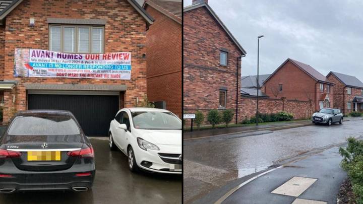 Man puts up brutal sign on his £500k new-build home to warn off prospective buyers