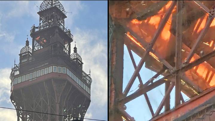 Tourists evacuated as fire starts at Blackpool tower