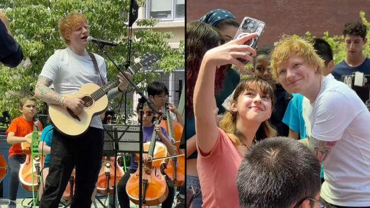 Ed Sheeran surprises unsuspecting fans by gatecrashing youth concert