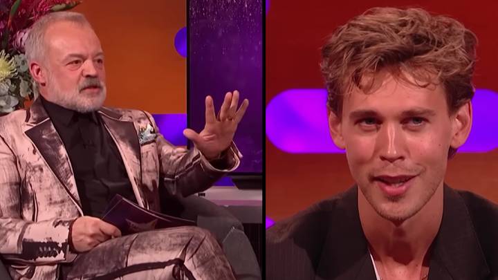 Graham Norton shuts Austin Butler down before he can do an Elvis impression
