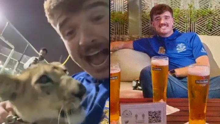 Lad who partied with sheikh in Qatar defends himself after being hit with backlash over lion video