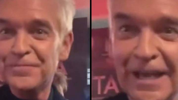 Phillip Schofield looks awkward and completely dodges question when asked about queue gate