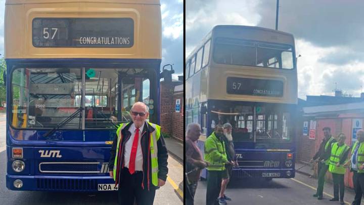 'Iconic' bus driver retires after 56 years and has party thrown for him to celebrate