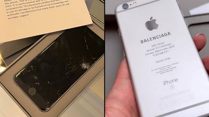 People Confused After Balenciaga Uses Smashed iPhones As Invites To Fashion Show