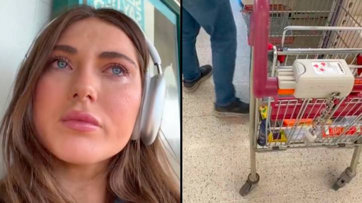 Influencer cries after strangers refuse her offer to pay for their food shop