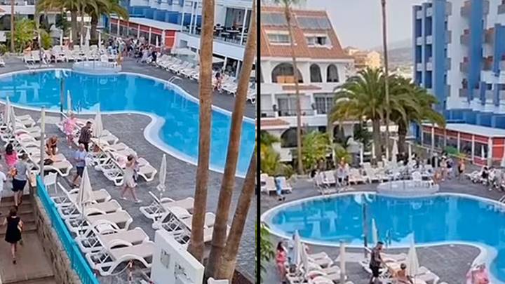 Tenerife Hotel Turns Into Absolute Chaos As Tourists Make Mad Dash To Put Towels On Sunbeds