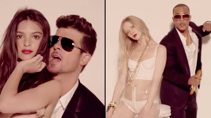Emily Ratajkowski's Blurred Lines co-star says people panicked after Robin Thicke 'cupped her bare breasts’