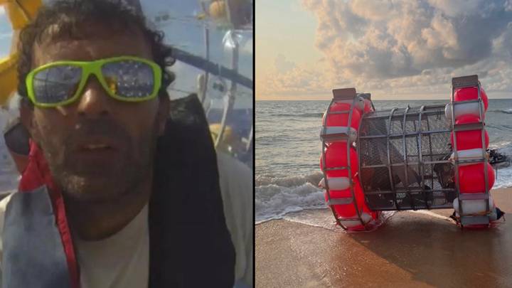 Man banned from entering sea following arrest for trying to cross ocean in human-powered hamster wheel