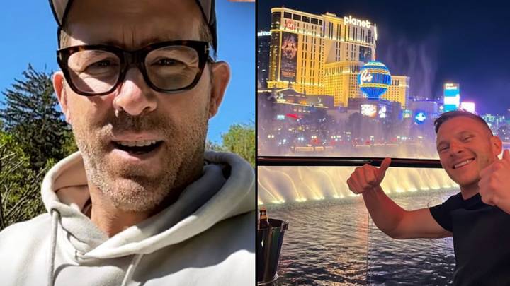 Ryan Reynolds checks in on Wrexham team in Las Vegas to make sure they’re ‘still alive’