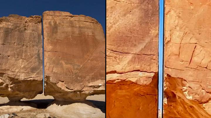 World’s most bizarre rock formation has oddly perfect split down the middle that’s still unexplained