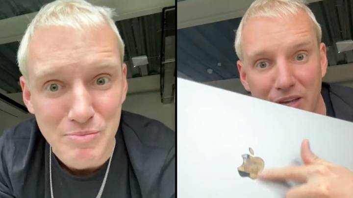 People confused after Jamie Laing claims to know real reason behind the Apple logo