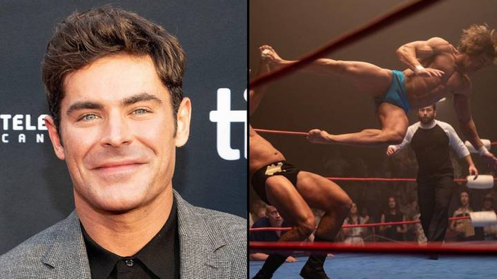 First look at Zac Efron's transformation into legendary wrestler for biopic