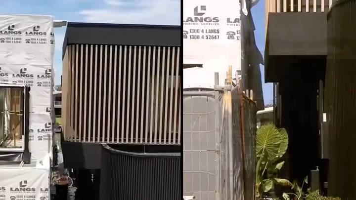 Couple fuming after neighbour builds mansion just 40cm from their house