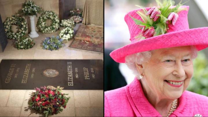 First picture of Queen’s gravestone revealed as she’s laid to rest with Prince Philip