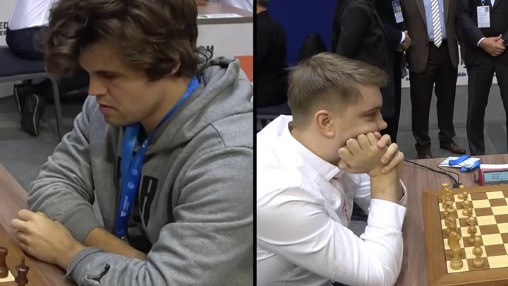 Magnus Carlsen arrives late for chess game and still beats