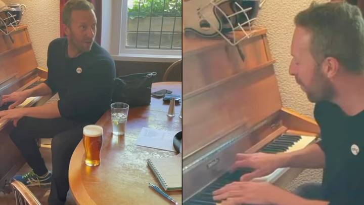 Chris Martin Stuns Local Pub With Surprise Appearance And Plays Piano Over A Pint