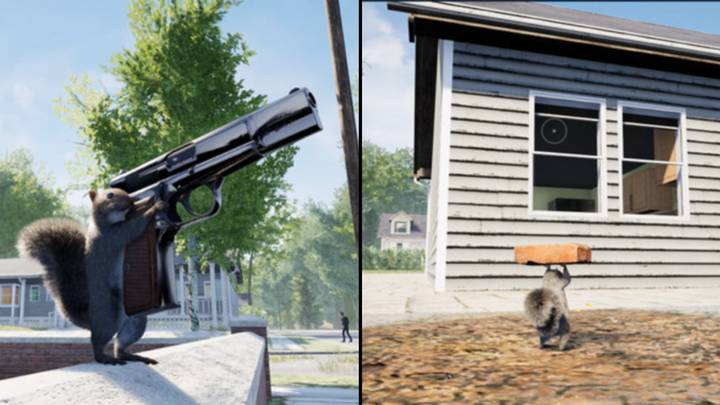 There's a bizarre new game where you play as a squirrel with a gun