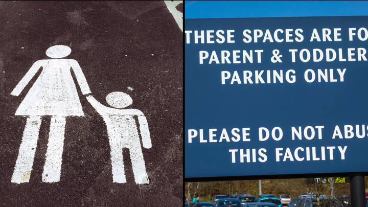 Drivers can be fined for using a parent-child parking bay even if they have kid with them