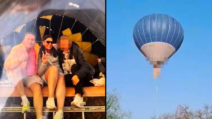 Pilot arrested after jumping from burning hot air balloon and leaving couple to die
