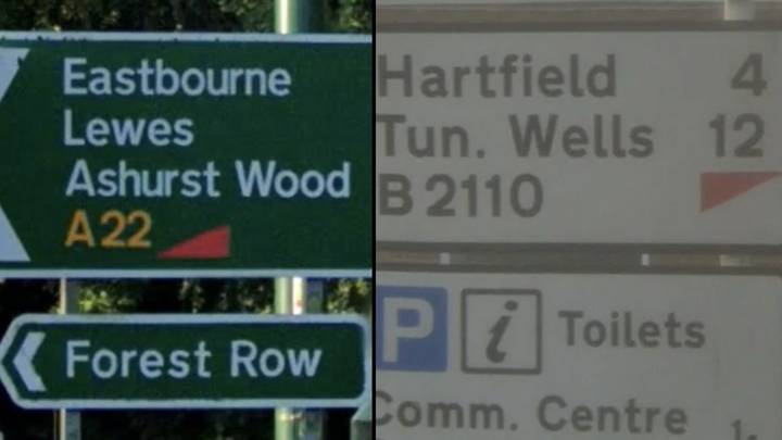 Mysterious red triangle on road signs has left people completely baffled