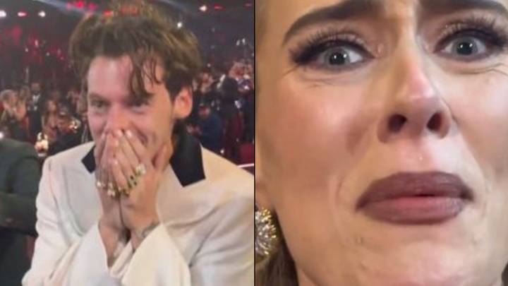 Lizzo posts first-person footage of Adele's real reaction to Harry Styles winning Grammy over Beyoncé
