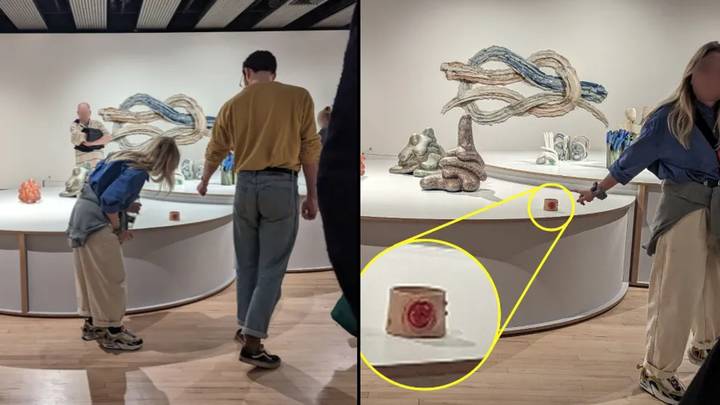 Artists sneaks 'anal prolapse' sculpture into London gallery 'leaving pretentious art lovers disgusted'