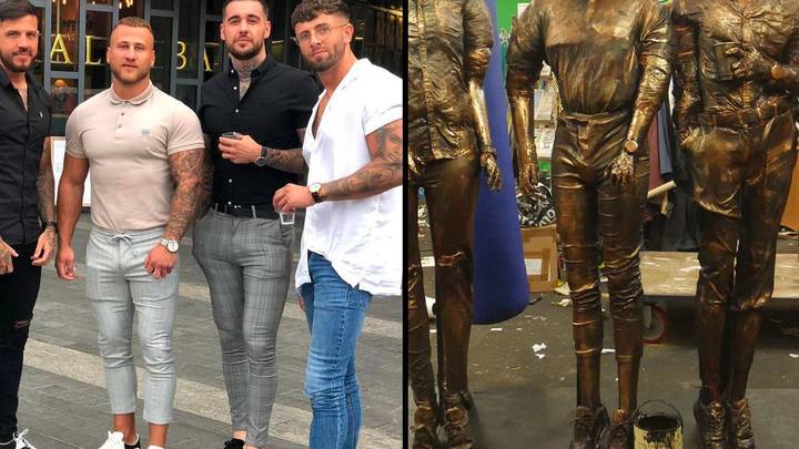 Four lads in jeans have been enshrined with statue in Birmingham
