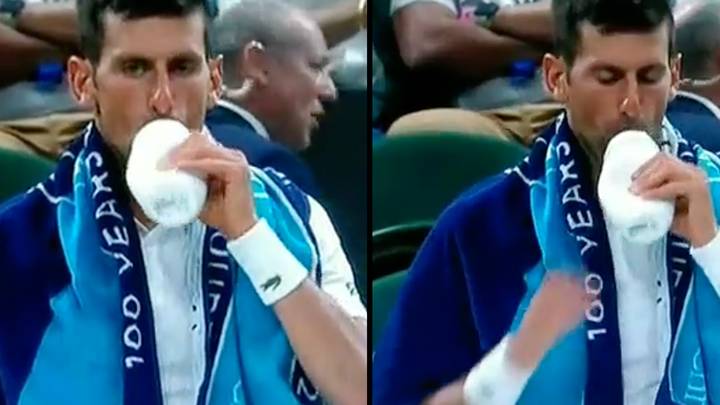 Novak Djokovic Responds To Question About What's In His Water Bottle