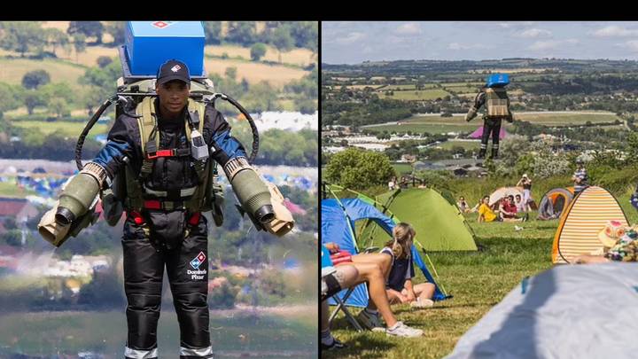 Domino’s will be using a jet suit to deliver pizza to festival-goers