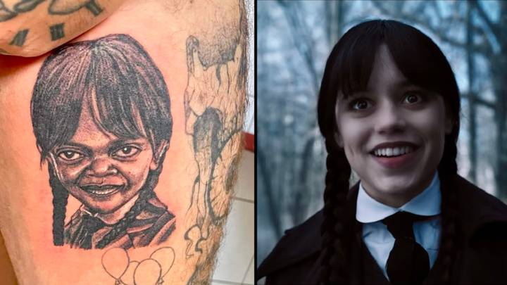 Jenna Ortega was blown away by bizarre tattoo of Wednesday Addams