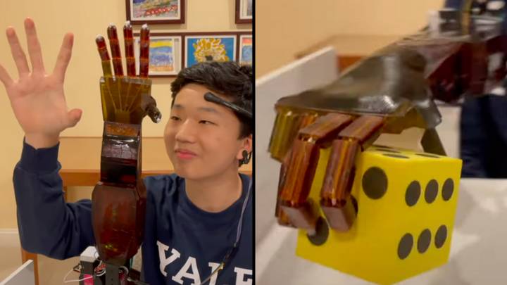 High School Student Invents A Low-Cost, Mind-Controlled Robotic Arm