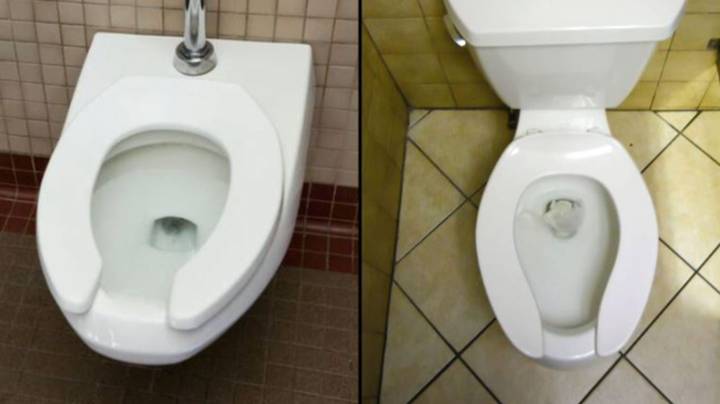 Reason why some public toilets have u-shaped seats