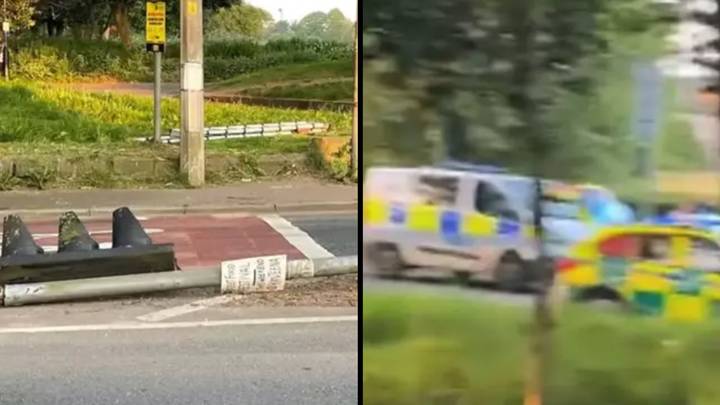 Bystanders describe 'upsetting scenes' after boy, 11, was struck by police van while crossing road