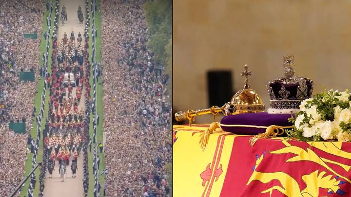 Part of Queen's funeral service that ends her reign is being televised in historical first