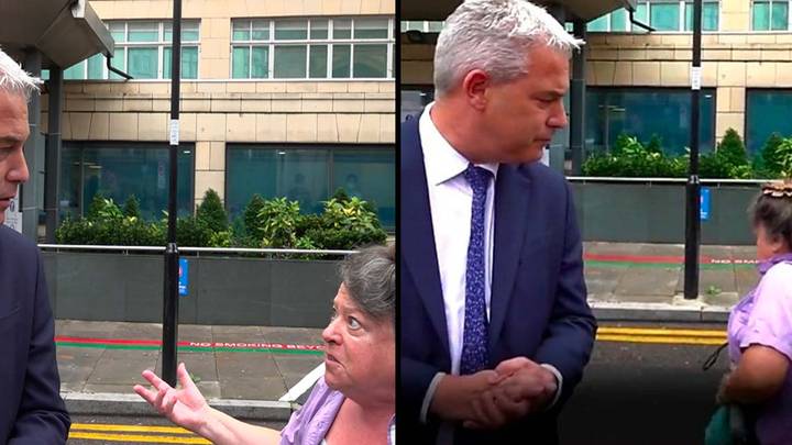 UK health secretary heckled live on camera by furious woman