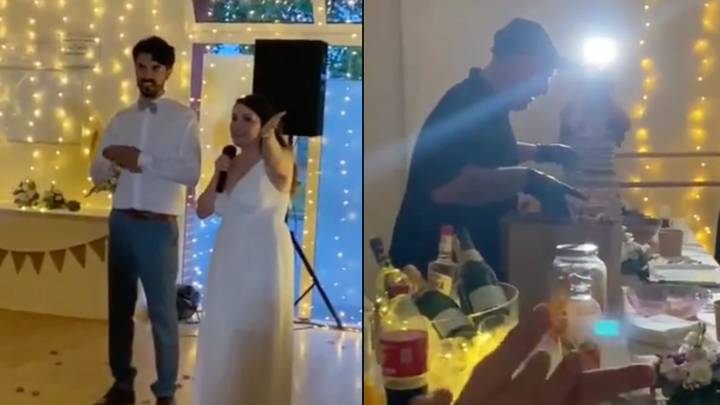 Bride and groom divide opinion after serving McDonald's at their wedding