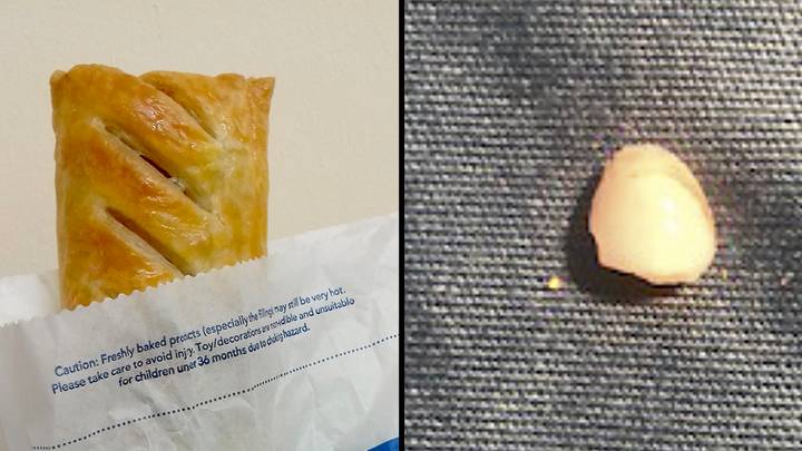Woman Bites Into 'Tooth' Inside Her Greggs Sausage Roll