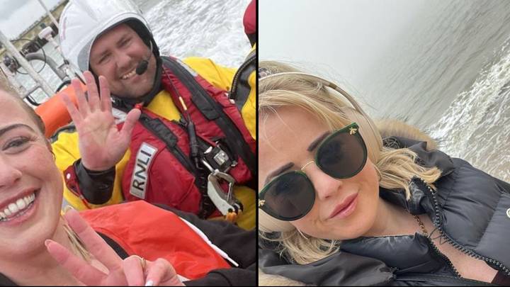 OnlyFans model taking NSFW photos on beach has to be rescued by RNLI