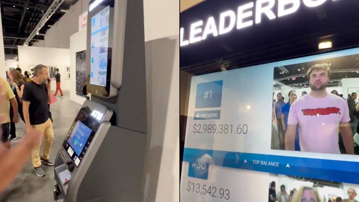 Real cash machine puts people's photo and actual bank balance on leaderboard for all to see