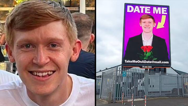 Single lad who has never had girlfriend decides to take out billboard in search for love