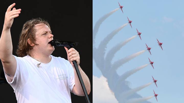 Lewis Capaldi hilariously reveals he ‘s**t himself’ as Red Arrows swoop down on Glastonbury