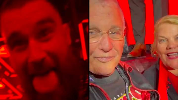 Travis Kelce spotted in awkward video with Taylor Swift's parents at chaotic after party
