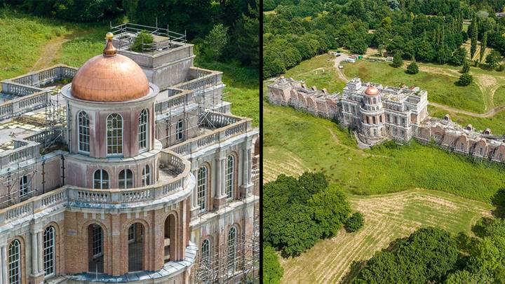 Huge £40 million creepy deserted mansion owned by criminal is being left to rot in the countryside