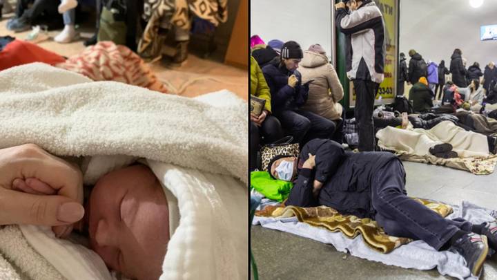 Woman Gives Birth As She Shelters From Bombs In Kyiv