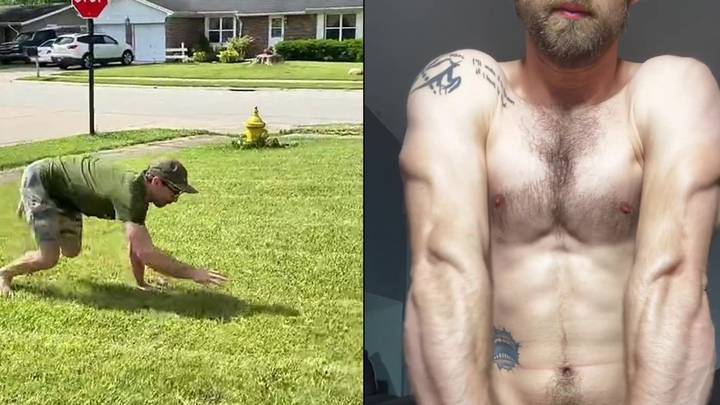 Personal Trainer Runs And Walks On All Fours Like A Dog Every Day