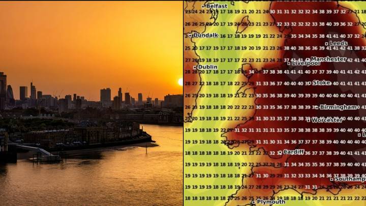 England Issued With Rare Red Extreme Heat Warning For Monday And Tuesday