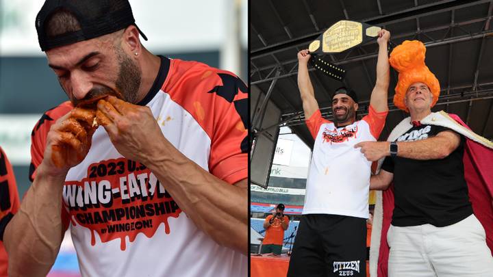 Aussie bloke breaks world record after eating 276 chicken wings in 12 minutes