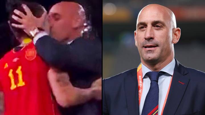 Spanish football boss issues apology after controversial World Cup kiss on the lips